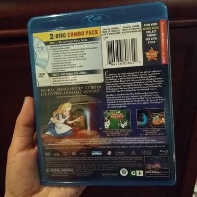 Alice In Wonderland Th Anniversary Edition Blu Ray Dvd Target