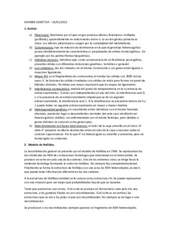 Examen Genetica Con Respuestas Pdf