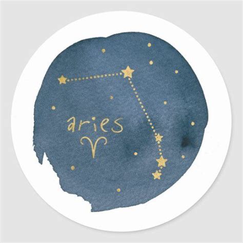 Aries Classic Round Sticker Aries Wallpaper Aries Aries Aesthetic