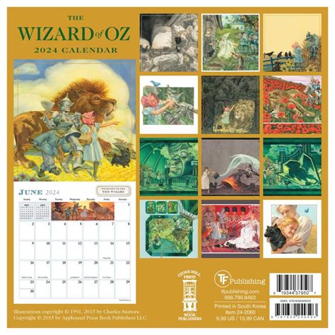 The Wizard Of Oz 2024 Calendar Ynes Katusha