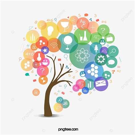 Tree Of Knowledge Vector Png Images Knowledge Tree Color Vector