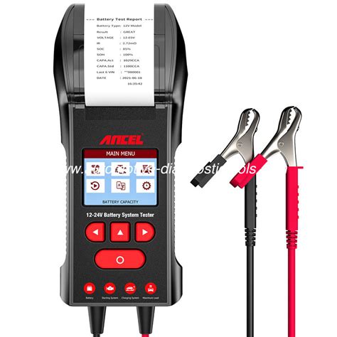 Ancel Bt Battery Tester Support V And V Build In Printer