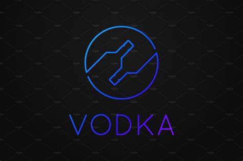 Vodka premium logo. | Graphic Objects ~ Creative Market