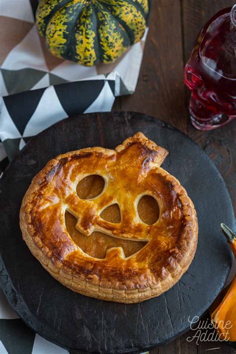 Galette feuilletée au potiron Recette pour Halloween