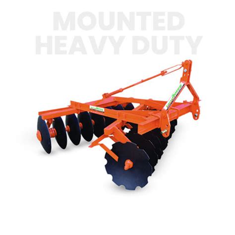 Orange And Black Mounted Heavy Duty Disc Harrow At Best Price In