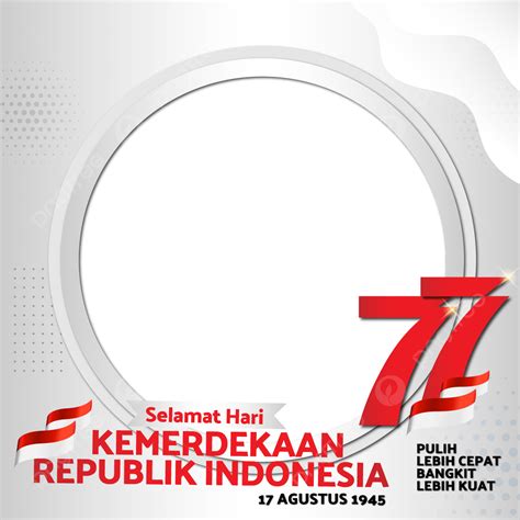 Twibbonize Selamat Hari Kemerdekaan Republik Indonésia 17 Agustus 2022 Ke 77 Png Vektor Fundo