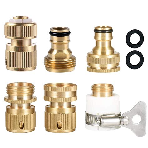 Buy Tesmotor Pack Brass Garden Hose Quick Connector Fittings