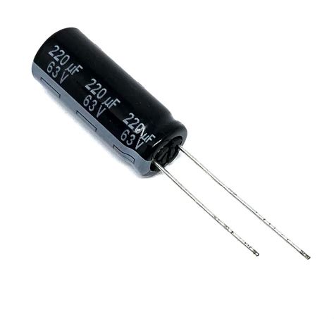 CAPACITOR ELETROLITICO 220UF 63V RADIAL 105º 10X25MM EEU FR1J221LB