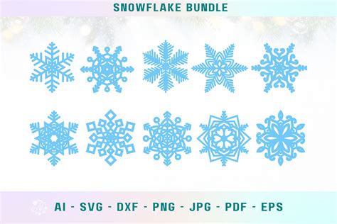 Christmas Snowflakes Svg Graphic By Nelecreative · Creative Fabrica