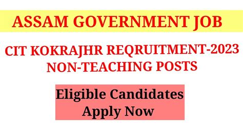 Kokrajhar Junior Assistant Assistant Account