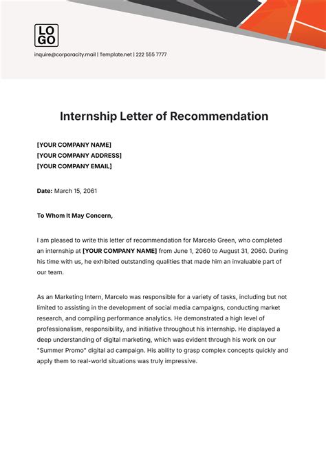 Free 13 Internship Offer Letters Samples Examples Format Download