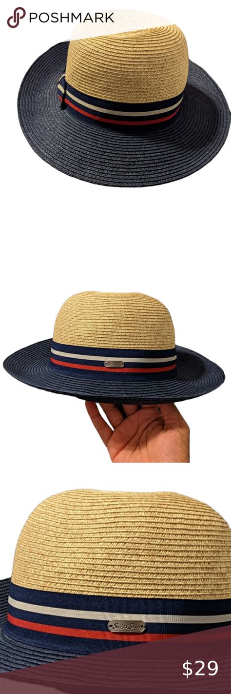 Sun And Sand Upf 50 Straw Hat Red White And Blue Clothes Design Fashion Trends Women