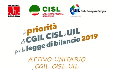 Attivo Cgil Cisl Uil Novembre Bologna Uil Emilia Romagna