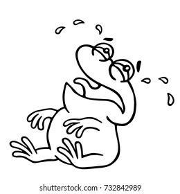 Cute Crying Toad Vector Illustration Funny Stock Vector (Royalty Free) 732842989 | Shutterstock