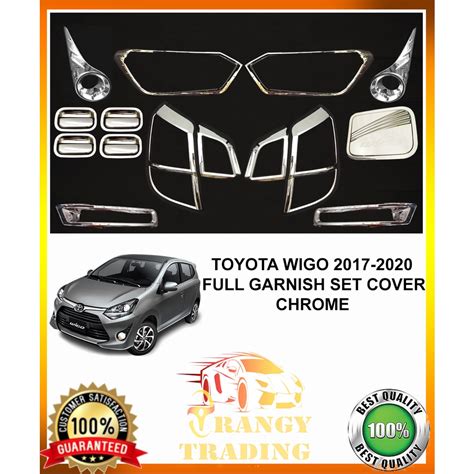 Toyota Wigo 2ND 3RD GEN 2017 To 2022 Full Garnish Combo Set Cover