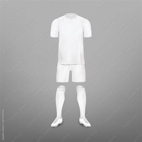 Soccer player clothes kit - realistic mockup set. Stock Vector | Adobe ...