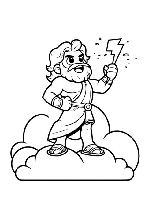 Zeus Desenho Facil - 19 Desenhos de Zeus para colorir – 123 Colorir