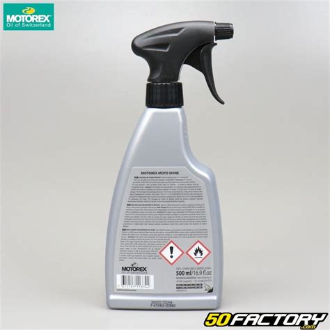 Nettoyant spray Motorex Moto Shine brillant 500ml Pièce moto 50cc