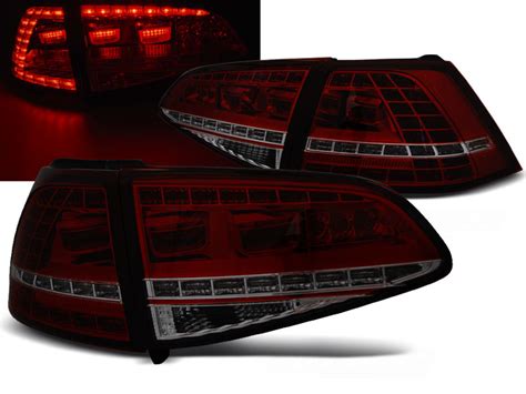 Pilotos Traseros Led Vw Golf 7 13 Rojo Ahumado Led Gti Look Consultar