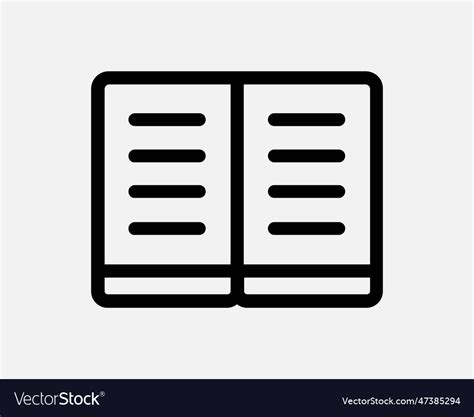 Open book flat icon Royalty Free Vector Image - VectorStock