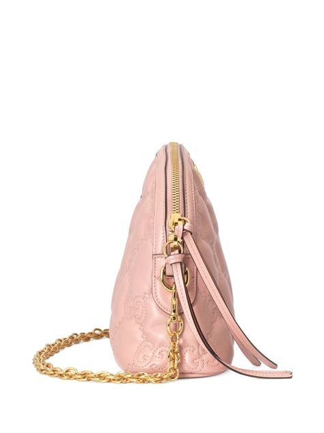 Gucci Logo Plaque Shoulder Bag In Pink Modesens