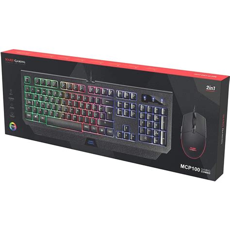 Pack Clavier Et Souris En Mars Gaming Mcp Rgb