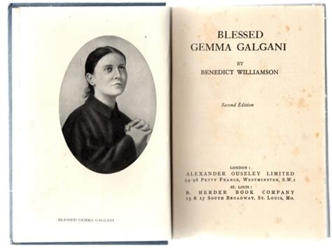 SAINT GEMMA GALGANI English biography 1932 Italian photo book