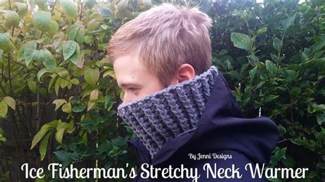 Crochet Pattern Tutorial Ice Fisherman S Stretchy Neck Warmer Youtube