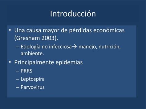 Enfermedades Infecciosas Reproductivas De Los Cerdos Ppt Descarga