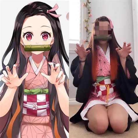 Disfraz De Cosplay Anime Demon Slayer Nezuko Kimono Cuotas Sin Inter S