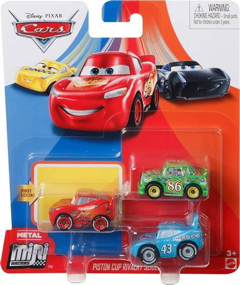 Disney Pixar Cars - Mini Racers 3 Paket - McQueen, Chick Hicks ve Kral : Amazon.com.tr: Oyuncak