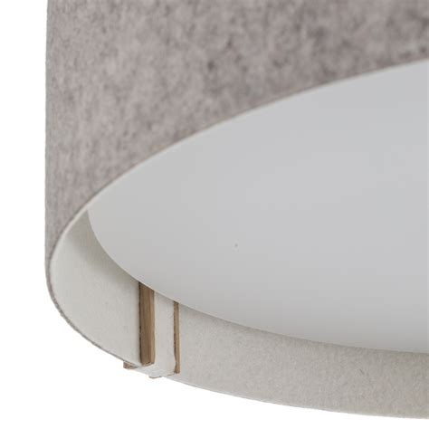 Felt Ceiling Light Lara Felt LED Grey Wool White Lights Co Uk