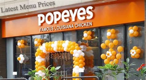 Popeyes Menu Prices And Calories Fresh Menu Prices