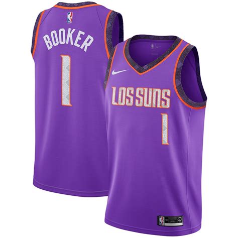 Nike Devin Booker Phoenix Suns Purple City Edition Swingman Jersey