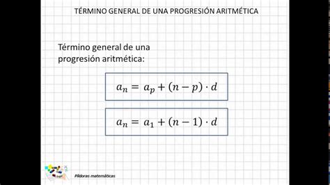 05 Término general de una progresión aritmética III YouTube