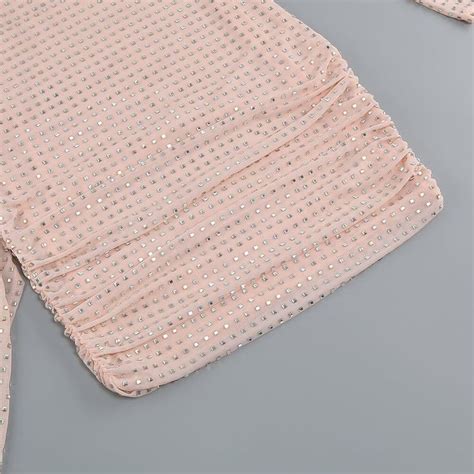 RHINESTONES MESH MINI DRESS IN NUDE Nude Mini Dresses New Look Dresses Mini Dress