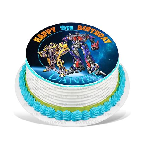 Buy Cakecery Transformers Optimus Prime Bumblebee Edible Cake Topper