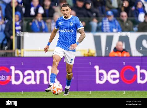 Genk Belgium January Daniel Munoz Of Krc Genk Runs With The Ball