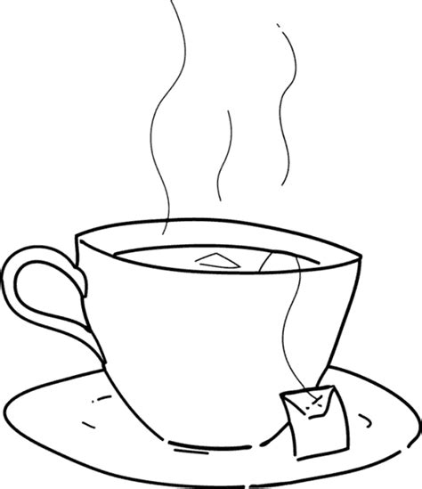 Coloring Pages Free Tea Cup Coloring Pages