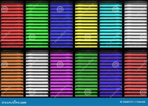 Color shutters stock illustration. Illustration of pattern - 26685721