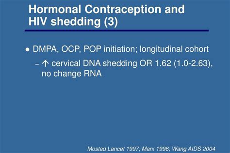 Ppt Contraception For Hiv Infected Women And Couples Powerpoint