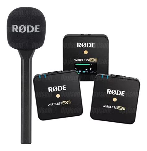 Micrófono Inalámbrico Doble Rode Wireless Go 2 Con Soporte De Mano