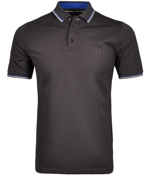 Piqué Polo keep dry modern fit Graphite 028 L Ragman men s fashion