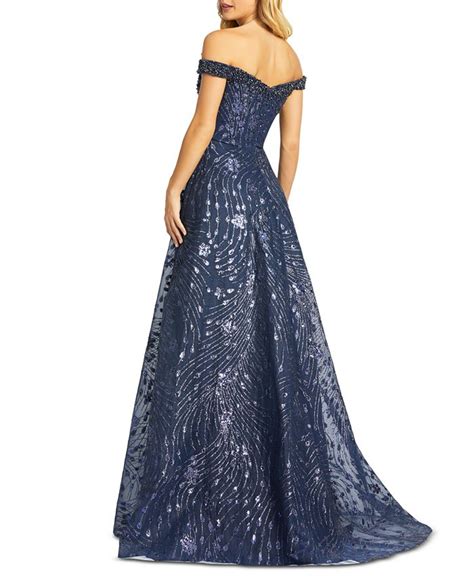 Mac Duggal Embellished Off The Shoulder Gown Macys