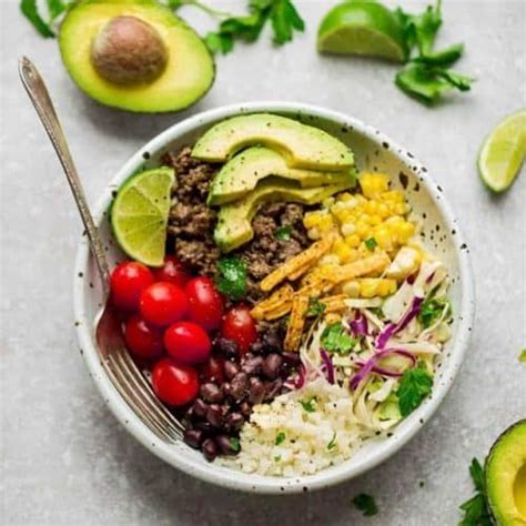 Healthy Taco Bowls A Quick And Delicious 30 Minute Lunch Or Dinner