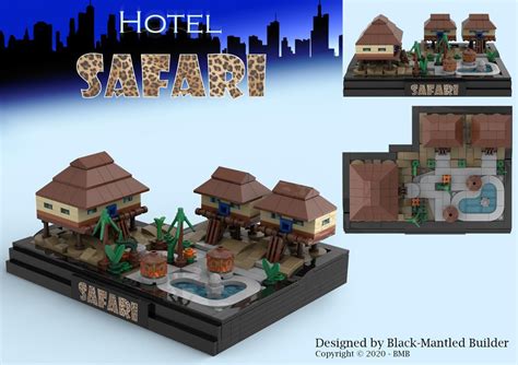 Lego Moc Safari Hotel By Black Mantled Builder Rebrickable Build