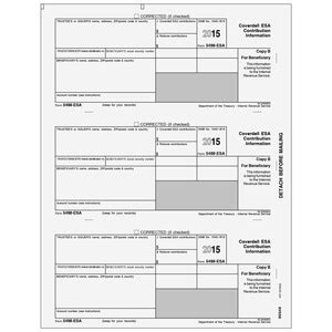 5498-ESA Form - Copy B (Beneficiary) (BESAB05)