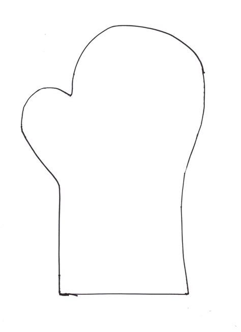 Mitten Outline - ClipArt Best