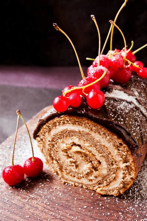 Recette bûche glacée café Marie Claire