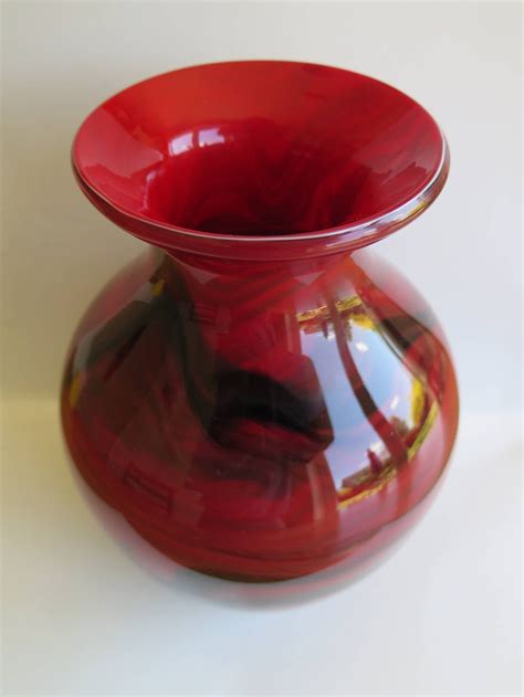 Mid Century Modern Studio Art Glass Vase Circa 1960s At 1stdibs